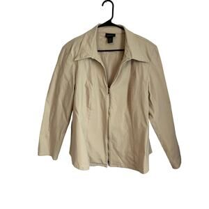 Lane Bryant Size 18/20 Cream Color Women's Zip Front Jacket